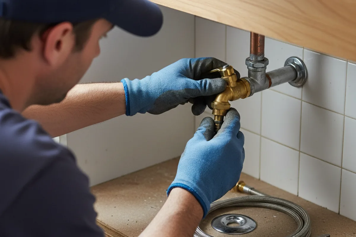 Shutoff valve and fitting work during Repiping in Champlin